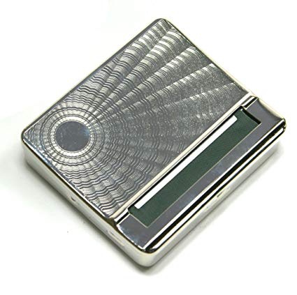 Silver textured vintage box on a white background