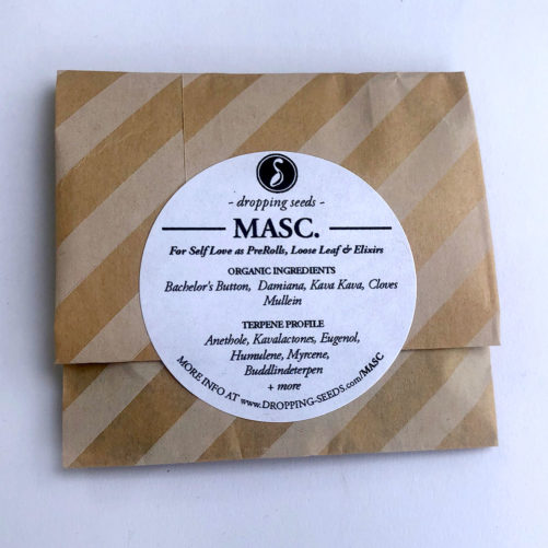 MASC herbal sample brown stripe bag