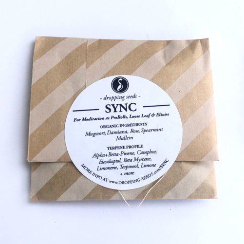 SYNC herbal sample brown stripe bag