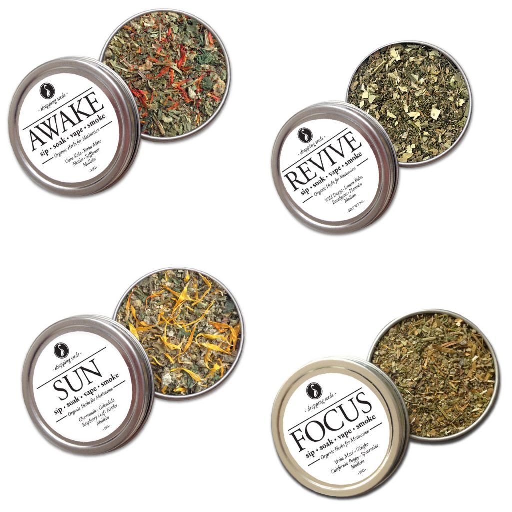 Save on four organic herbal mix tins for energy.