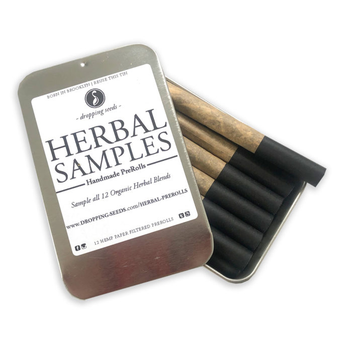 Organic Herbal Handmade Preroll Cigarettes for Relaxation, Motivation & Mediation in unbleached HEMP paper | All 12 Blends in a Sample pack