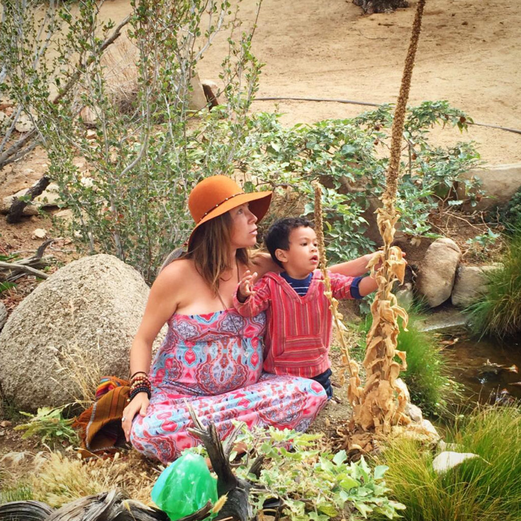 Exploring natural remedies pregnant with my son at Joshua Tree, California.